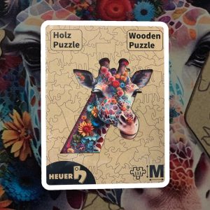 Creative-Art Holzpuzzle HEUER Blumen-Giraffe