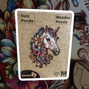 Creative-Art Holzpuzzle HEUER Blumenpferd
