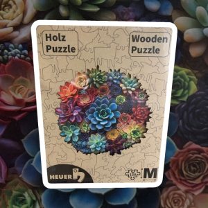 Creative-Art Holzpuzzle HEUER Bunte Sukkulenten