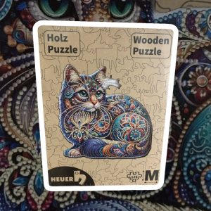 Creative-Art Holzpuzzle HEUER Bunte Katze 3