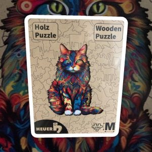 Creative-Art Holzpuzzle HEUER Bunte Katze