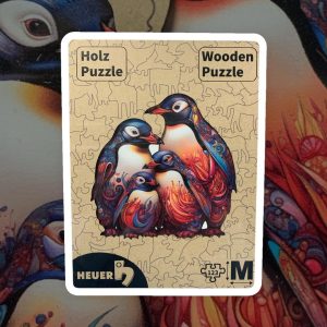 Creative-Art Holzpuzzle HEUER Pinguin-Familie