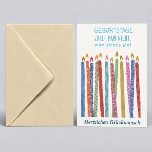 Heuer Naturkarte mit Umschlag "Herzlichen Glückwunsch 1"