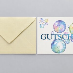 Heuer Naturkarte mit Umschlag „Gutschein 2"
