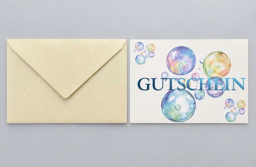 Heuer Naturkarte mit Umschlag „Gutschein 2"