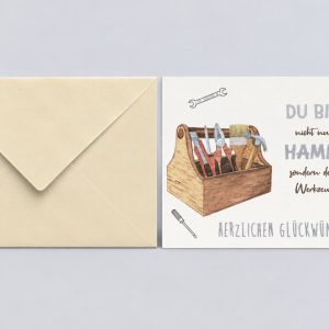 Heuer Naturkarte mit Umschlag "Geburtstag 2"