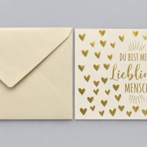 Heuer Naturkarte mit Umschlag "Lieblingsmensch"