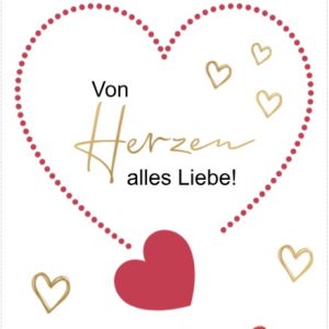 Heuer Naturkarte mit Umschlag "Alles Liebe 4"