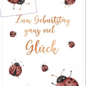Heuer Naturkarte mit Umschlag "Geburtstag 4"