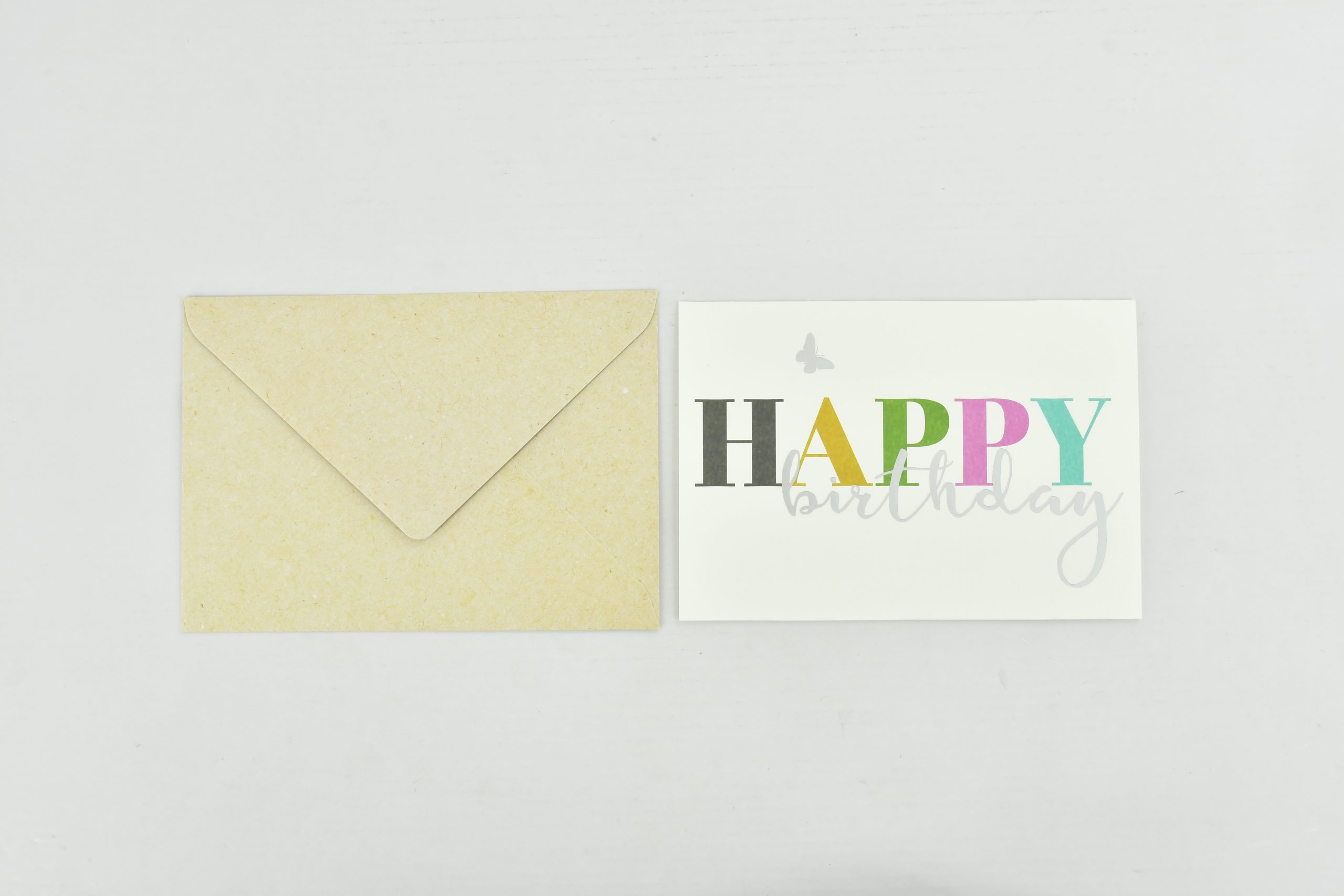 Heuer Naturkarte mit Umschlag „Happy Birthday 2"