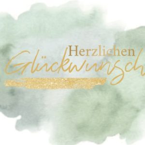 Heuer Naturkarte mit Umschlag "Herzlichen Glückwunsch 9"