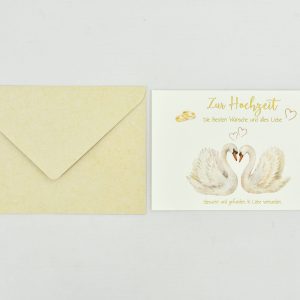 Heuer Naturkarte mit Umschlag "Hochzeit 2"