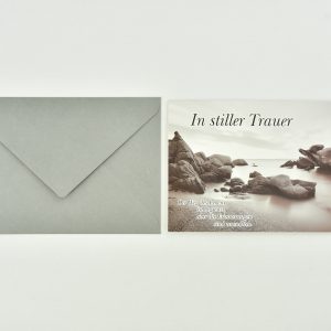 Heuer Trauerkarte „In stiller Trauer“ - mit Umschlag