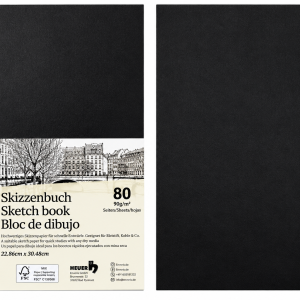 Heuer Skizzenbuch mit Spiralbindung – 80 Seiten, 90 g/m²