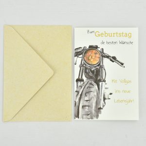 Heuer Naturkarte mit Umschlag "Zum Geburtstag 2"