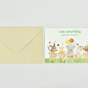 Heuer Naturkarte mit Umschlag "Herzlichen Glückwunsch 4"