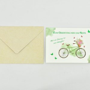 Heuer Naturkarte mit Umschlag "Nur das Beste"