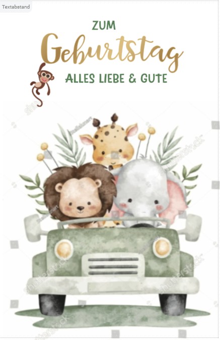 Heuer Naturkarte mit Umschlag "Zum Geburtstag 3"