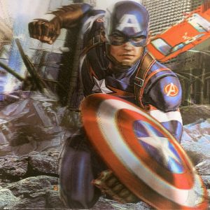 Heuer 3D Schlüsselanhänger Captain America – Superheld in Aktion