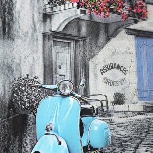 Heuer 3D Schlüsselanhänger Motorroller – Mediterranes Lebensgefühl