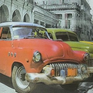 Heuer 3D Poster Oldtimer – Nostalgischer Straßenzauber
