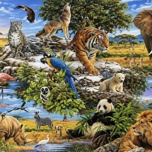 Heuer 3D Poster Wildtierwelt – Faszinierende Vielfalt