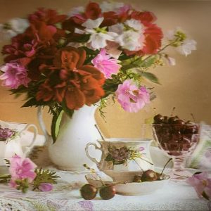 Heuer 3D Lesezeichen Blumenzauber zur Teestunde