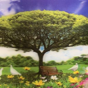 Heuer 3D Schlüsselanhänger Sommeridylle unter dem grünen Baum