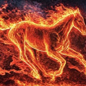 Heuer 3D Poster Feuerpferd – Fantasie in Flammen
